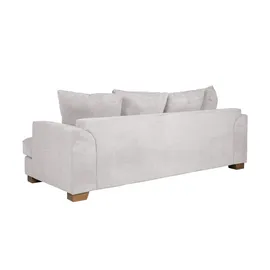 Soho Couch Webstoff 3-Sitzer Weiß