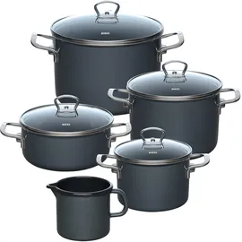 RIESS Topf-Set 5-tlg. Kochtopf + Suppentopf + 3 x weitere Töpfe