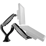Ricoo Monitor Halterung 2 Monitore TS6611 Tischhalterung mit Gasdruckfeder Monitorhalterung 13–27 Zoll VESA 75x75 100x100 Monitorarm zur Tischmontage Bildschirmhalterung schwenkbar Monitorhalter