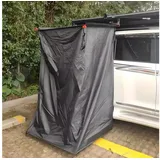TZIpower Gartendusche Autoduschzelt Duschzelt Dachzelt in Schwarz Campingdusche Duschvorhang (1 St)