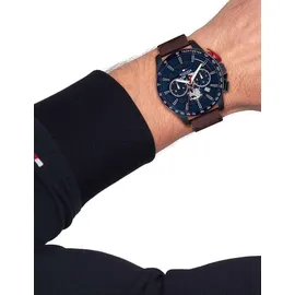 Tommy Hilfiger Bank Chronograph Leder 42 mm 1792268