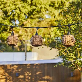 Lumisky LED-Lichterkette Polyrattan 6 m Warmweiß