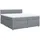 vidaXL Boxspringbett mit Matratze Hellgrau 180x200 cm Stoff