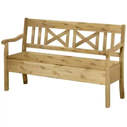 Massivholzbank aus Kiefer Massivholz Landhausstil