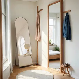 Songmics Ganzkörperspiegel, 160 x 50 cm, gewölbt tintenschwarz