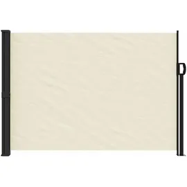 furnicato Seitenmarkise 140 x 500 cm Creme Polyester