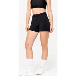 Fitness Shorts elastischer Bund - schwarz rauchschwarz XL