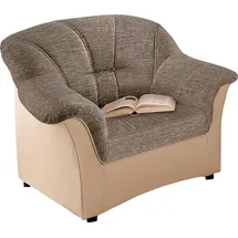 DOMO collection Sessel Flores Kunstleder 92 x 84 x 82 cm Weiß