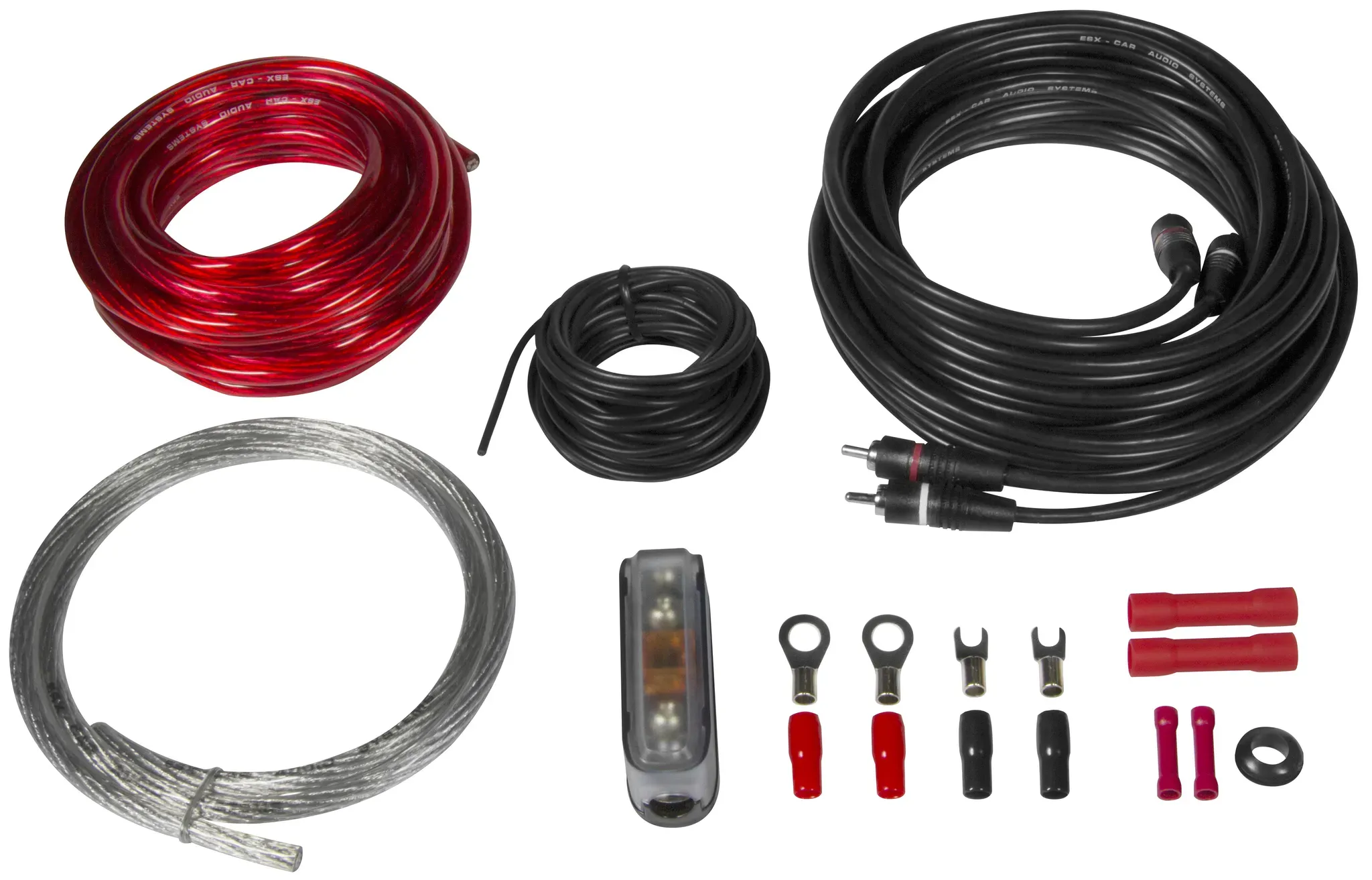 ESX HZ10WK 10mm2 Auto Carhifi Stromkabel KabelSet für Endstufe Subwoofer Bassbox
