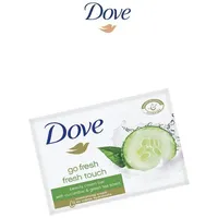 Dove Seifenstück Fresh Touch Handseife mit 1/4 Feuchtigkeitscreme und
