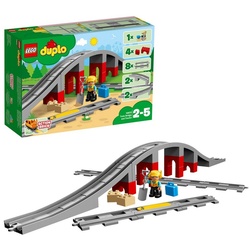 LEGO® Konstruktionsspielsteine DUPLO Eisenbahnbrücke und Schienen