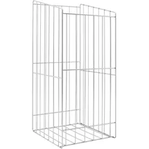 Vauth-Sagel Bad-Wäschekorb, abgeschrägt 244x360-450x270 mm Stahldraht RAL 9006