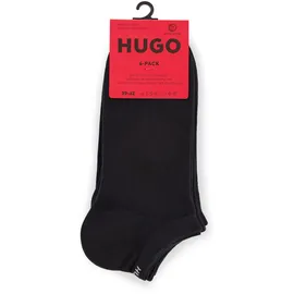 Hugo Herren, Sneakersocken, 6er Pack - UNI Baumwollmischung, Logo schwarz 39-42