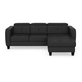 sit&more Ecksofa SIT & MORE "Belluci L-Form", grau (anthrazit), B:247cm H:85cm T:170cm, Sofas, Ecksofa, inklusive Federkern, wahlweise mit Bettfunktion und Bettkasten