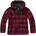 Teddyfleece Damen Jacke Rot/Schwarz 3XL