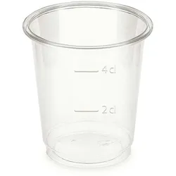 800x Schnapsglas, PLA, transparent, 2cl/4cl