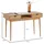 Idimex Schreibtisch Stefano Eiche farben - Bürotisch mit 2 Schubladen und Fach aus Massivholz, Home Office Tisch, moderner Arbeitstisch