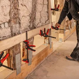 Bessey Einhandzwinge Kunststoff/Polyamid/ Stahl 110 mm schwarz/rot