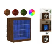 VidaXL Sideboard mit LED-Leuchten Braun Eichen-Optik 60,5x37x67 cm