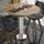 GGM Möbel Bistrotisch Ø 80 x 75 cm Rot/Weiß