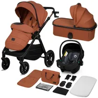 Lionelo - 3-in-1 Kombi-Kinderwagen LAYLA Brown Rust - Braun