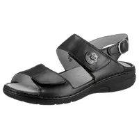 WALDLÄUFER Riemchensandale »GUNNA«, Sommerschuh, Sandalette, Keilabsatz, mit Klett, Weite