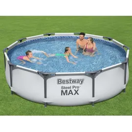 BESTWAY Steel Pro MAX Swimmingpool-Set 305 x 76 cm inkl. Filterpumpe