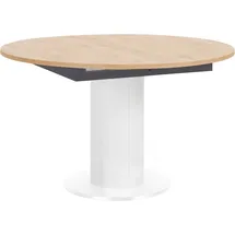 Mäusbacher Esstisch, rund, Untergestell Säule beige