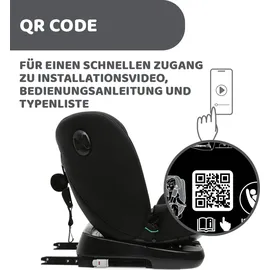 Chicco Unico Evo I-Size, Kindersitz 0-36 Kg, für Kinder von 40 bis 150 cm, homologiert ECE R129/03, Isofix 360° drehbar und neigbar, Gruppe 0+/1/2/3 von 0 bis 12 Jahren, Schwarz
