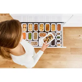 Emsa Optima rechteckig transparent/weiß 2 l