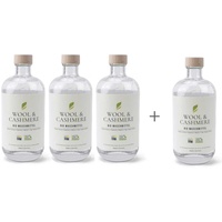 PASCUALI Bio Wollwaschmittel 4 x 500 ml Sparset, VEGAN, Bis zu 200 Waschgänge, Wool & Cashmere Konzentrat Feinwaschmittel für Hand- und Maschinenwäsche Flüssigwaschmittel für empfindliche Wäsche