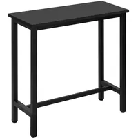 Woltu Bartisch Bistrotisch Steh-Tisch, Esstisch schwarz, 100 x 100 x 40 cm