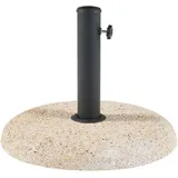 casa.pro Sonnenschirmständer Bitritto Beton Ø45x6 cm Steinoptik, beige
