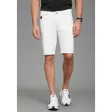 Bruno Banani Jeansshorts BRUNO BANANI "Hutch-Shorts", Herren, Gr. 32, Länge 32, weiß, Denim/Jeans, Obermaterial: 98% Baumwolle, 2% Elasthan, unifarben, normal kurz, Jeans Jeansshorts, gerade geschnittene kurze Beine, niedrige Leibhöhe