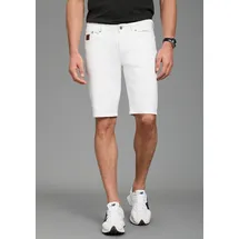 Bruno Banani Jeansshorts BRUNO BANANI "Hutch-Shorts", Herren, Gr. 32, Länge 32, weiß, Denim/Jeans, Obermaterial: 98% Baumwolle, 2% Elasthan, unifarben, normal kurz, Jeans Jeansshorts, gerade geschnittene kurze Beine, niedrige Leibhöhe