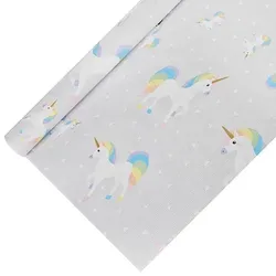 Papstar 12 Rollen Tischdecke, Papier 5 m x 1,2 m Unicorn