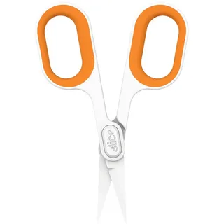 Slice 10546 Universalschere Linkshänder, Rechtshänder 132 mm Orange, Weiß