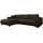Mirjan24 Eckcouch Cord 5-Sitzer Braun