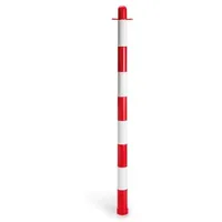 Perel Rot/weißer Kunststoffpfosten ohne Sockel