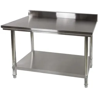 DEMA Edelstahl Arbeitstisch Tisch 120x60 cm hygienisch für Gastronomie Großküche Küche