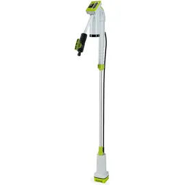 Grafner Akku Regenfasspumpe RF10946 inkl. Akku und Ladegerät, Fördermenge 1500 l/h, Teleskoprohr, Filter, Fassrandhalter, Regulierventil, max. Förderhöhe 11 m