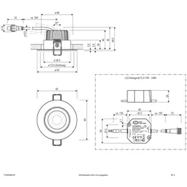 EVN PC650N90102 1 rund Aluminium Glas 8,4W 3000K 1010lm IP65