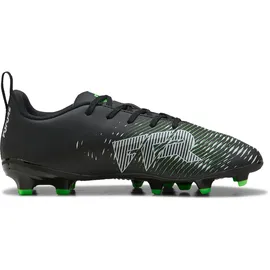 Puma Future 8 Play FG/AG JR Fussballschuh, Black Silver-Fluo Green, 28