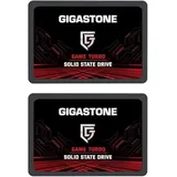 GIGASTONE SATA SSD 2TB (2er Pack) 2,5 Zoll 3D NAND Bis zu 550MB/s interne SSD SATA III SSD Festplatte Kompatibel mit Laptop und PC Desktop Festkörper-Laufwerk 2,5" SLC Cache Performance