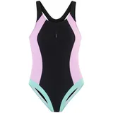 LASCANA Badeanzug Damen Schwarz/Rosa 46
