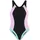 LASCANA Badeanzug Damen Schwarz/Rosa 46