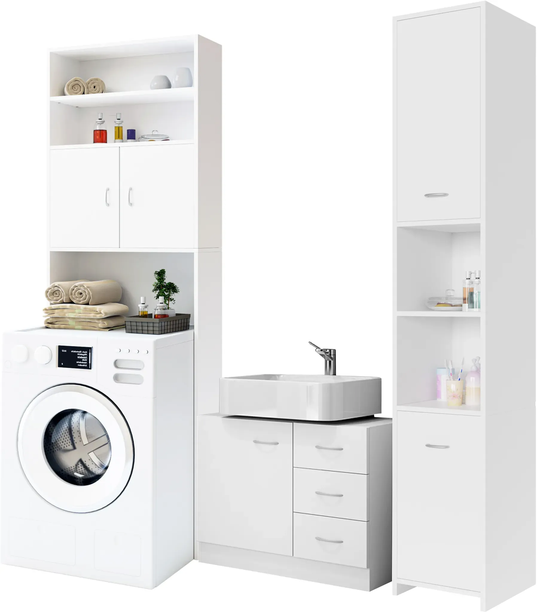 Bathroom Furniture Set White
