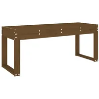 Furnicato Gartenbank Honigbraun 110x38x45 cm Massivholz Kiefer