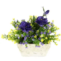 I.GE.A. Kunstpflanze I.GE.A., gelb (gelb, violett), B:30cm H:28cm T:24cm,