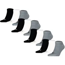 Puma Sneakersocken 12er Pack Schwarz/Weiß/Grau 35-38